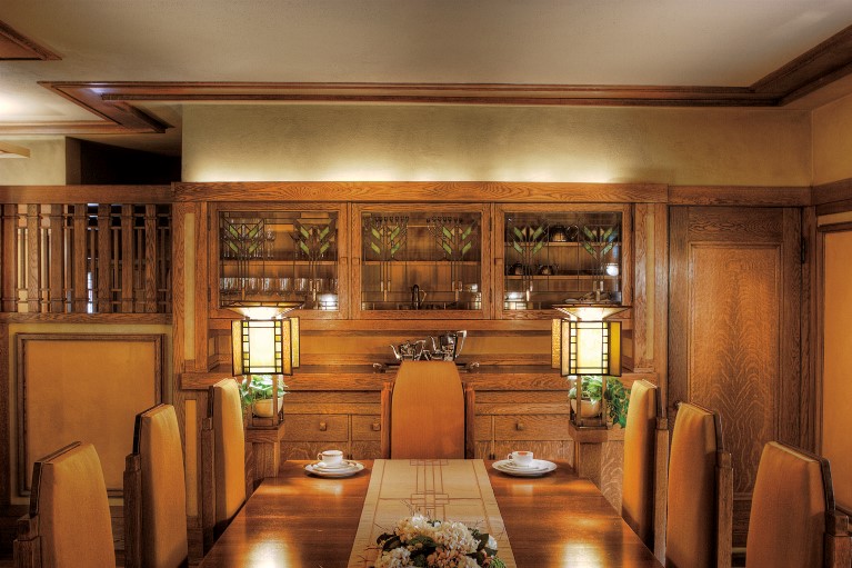Dining Room and Cabinets of the Meyer May House