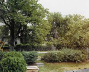 1986 - Garden from Yard, Logan Street Driveway in back